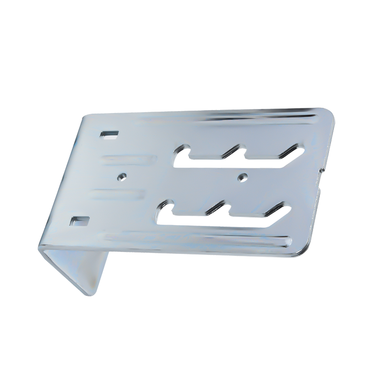 High precision steel bracket with black paint surface finish